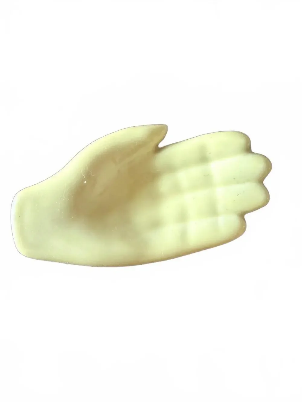 Styson China Yellow Open Hand Dish for Tea Bag, Spoon Rest,